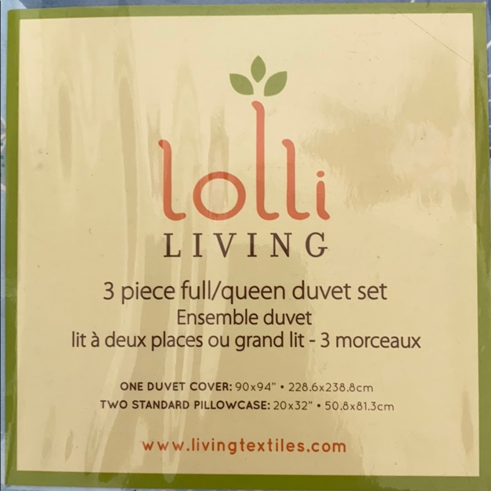 Lolli Living, 3 Piece full/queen duvet set